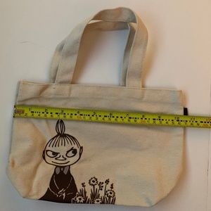 Adorable handheld Moomin Canvas Tote - 10" X 7"